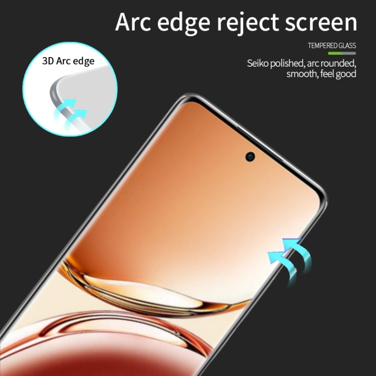 For OPPO A3 Pro PINWUYO 9H 3D Hot Bending Tempered Glass Film - OPPO Tempered Glass by PINWUYO | Online Shopping UK | buy2fix