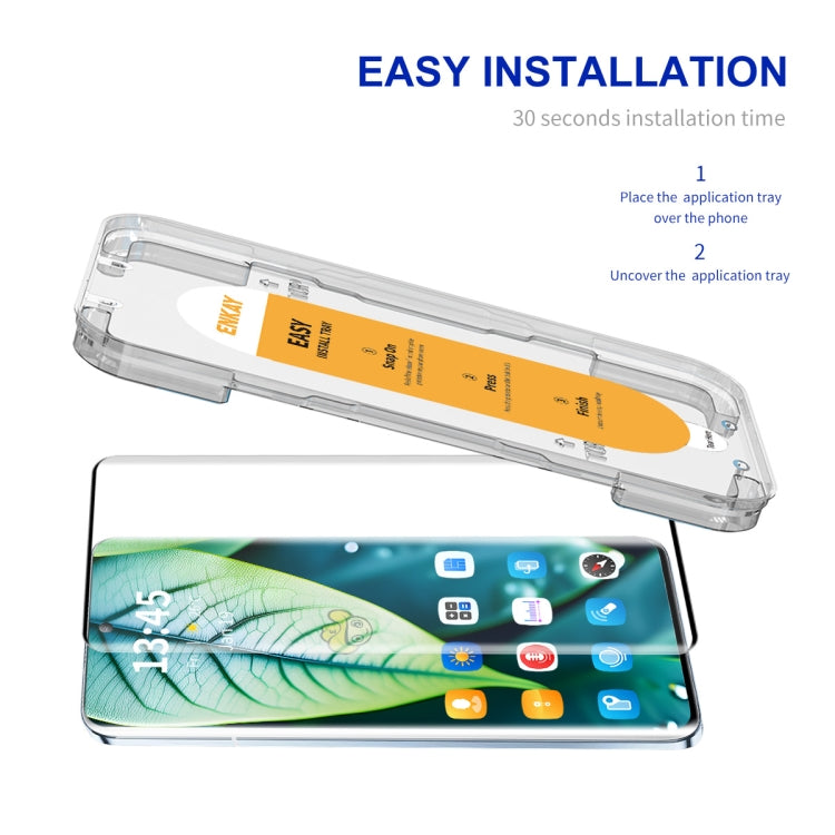 For OnePlus 11 / 10 Pro / 9 Pro ENKAY Easy Install Hot Bending Side Glue Tempered Glass Film - OnePlus Tempered Glass by ENKAY | Online Shopping UK | buy2fix