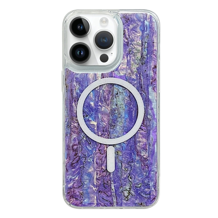 For iPhone 13 Pro Max Shell Texture Multicolor MagSafe TPU Phone Case(Purple) - iPhone 13 Pro Max Cases by buy2fix | Online Shopping UK | buy2fix