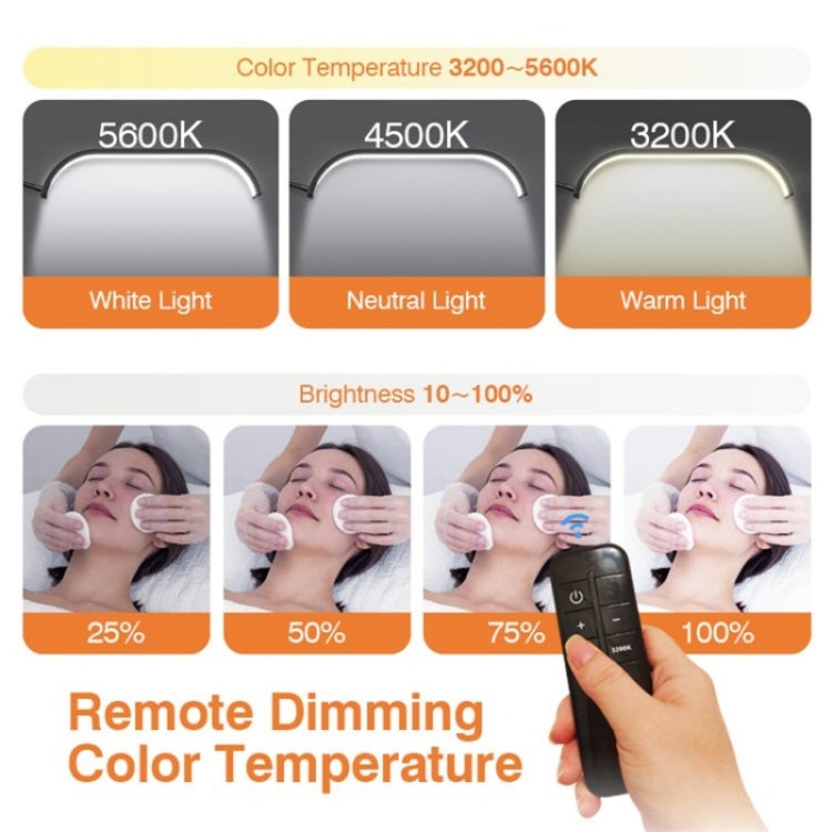 HD-G63X Floor Standing Remote Dimming LED Moon Lamp Manicure Eyelash Beauty Lamp(UK Plug) - Selfie Light by buy2fix | Online Shopping UK | buy2fix