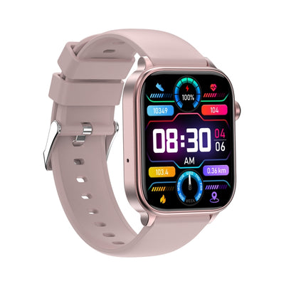 ET570 1.96 inch Color Screen Smart Watch Silicone Strap, Support Bluetooth Call / ECG(Pink) - Smart Watches by buy2fix | Online Shopping UK | buy2fix