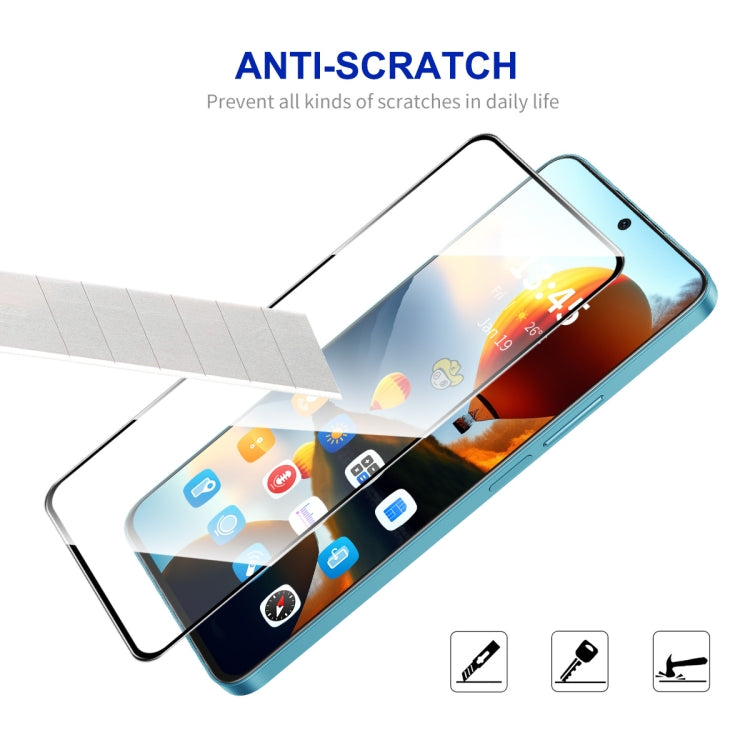 For OPPO Reno11 F 2pcs ENKAY Full Glue High Aluminum-silicon Tempered Glass Film - Reno11 F Tempered Glass by ENKAY | Online Shopping UK | buy2fix