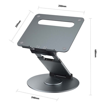 AS018-XS For 10-17 inch Device 360 Degree Rotating Adjustable Laptop Holder Desktop Stand(Grey) - Laptop Stand by buy2fix | Online Shopping UK | buy2fix