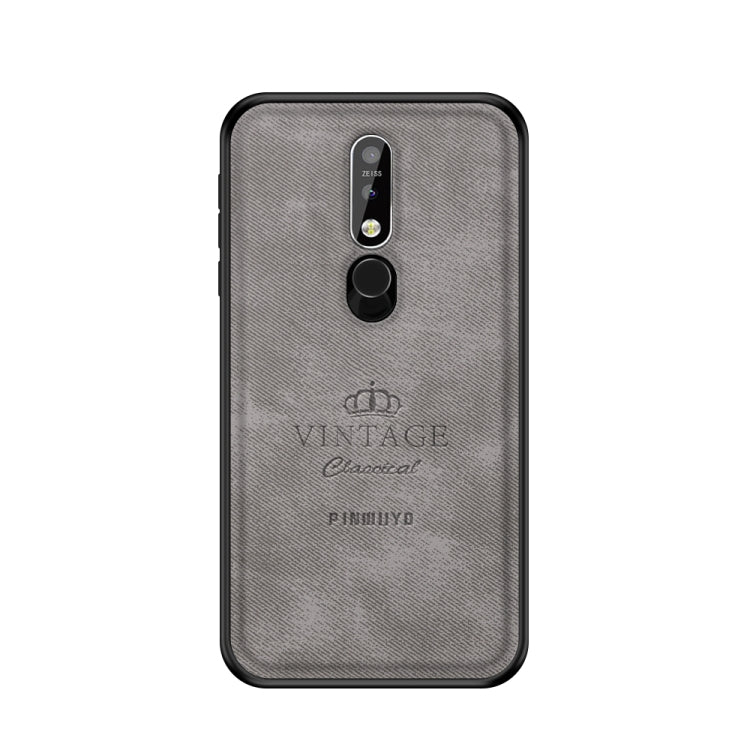 PINWUYO Shockproof Waterproof Full Coverage PC + TPU + Skin Protective Case for Nokia 7.1 (2018)(Gray) - Nokia Cases by buy2fix | Online Shopping UK | buy2fix