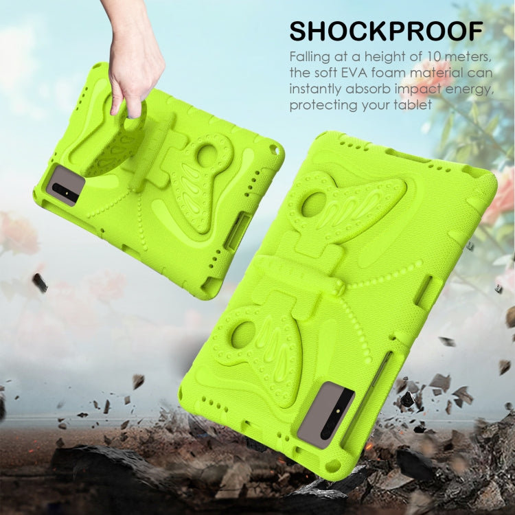 For Samsung Galaxy Tab S9 11 X710 Butterfly Bracket EVA Shockproof Tablet Case(Grass Green) - Other Galaxy Tab PC by buy2fix | Online Shopping UK | buy2fix