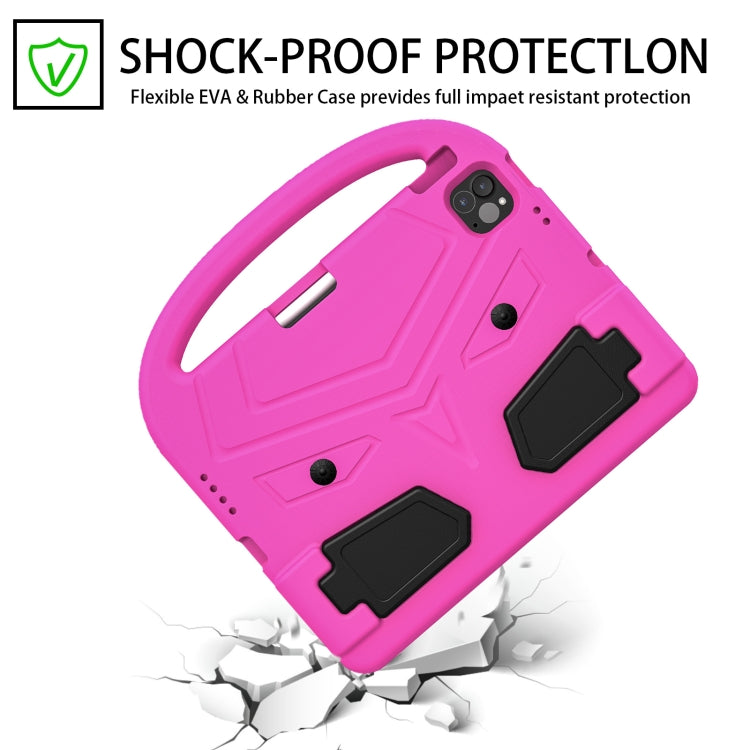 For iPad Air 11 2024 Sparrow Style Shockproof Kickstand EVA Tablet Case(Rose Red) - iPad Air 11 2024 Cases by buy2fix | Online Shopping UK | buy2fix