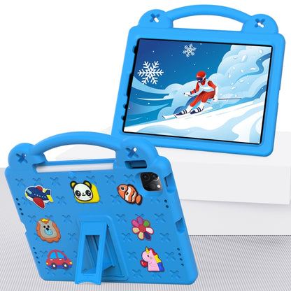 For iPad Air 11 2024 Handle Kickstand Children EVA Shockproof Tablet Case(Sky Blue) - iPad Air 11 2024 Cases by buy2fix | Online Shopping UK | buy2fix