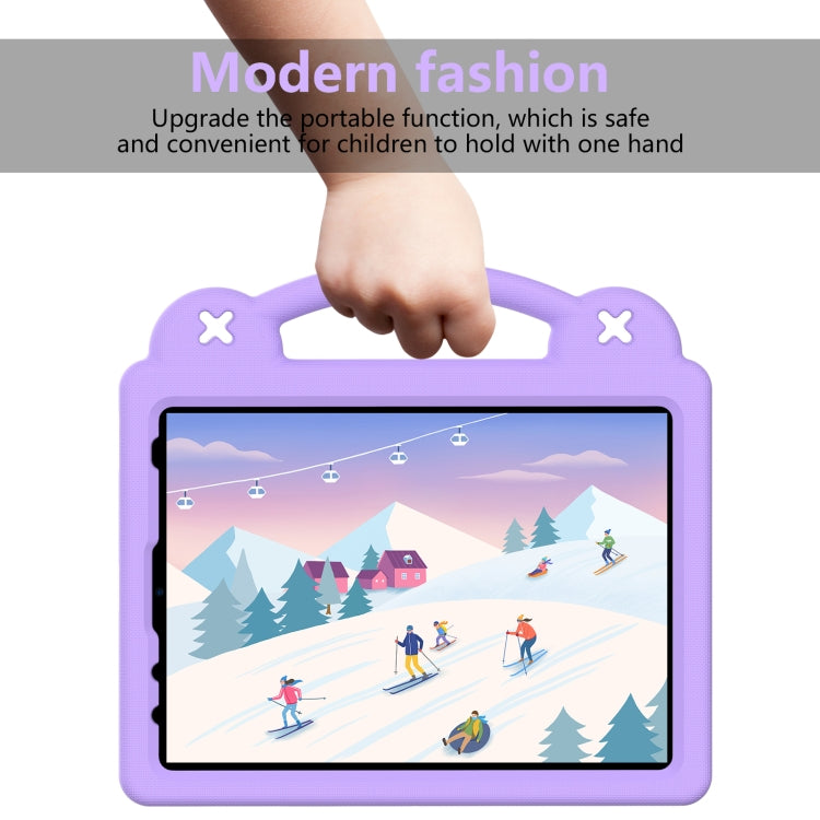 For iPad Air 11 2024 Handle Kickstand Children EVA Shockproof Tablet Case(Light Purple) - iPad Air 11 2024 Cases by buy2fix | Online Shopping UK | buy2fix