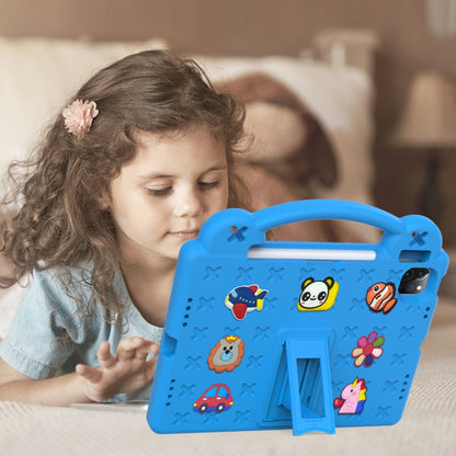 For  iPad Pro 11 2024 Handle Kickstand Children EVA Shockproof Tablet Case(Sky Blue) - iPad Pro 11 2024 Cases by buy2fix | Online Shopping UK | buy2fix