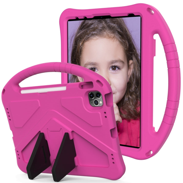 For iPad Pro 11 2024 EVA Shockproof Tablet Case with Holder(RoseRed) - iPad Pro 11 2024 Cases by buy2fix | Online Shopping UK | buy2fix