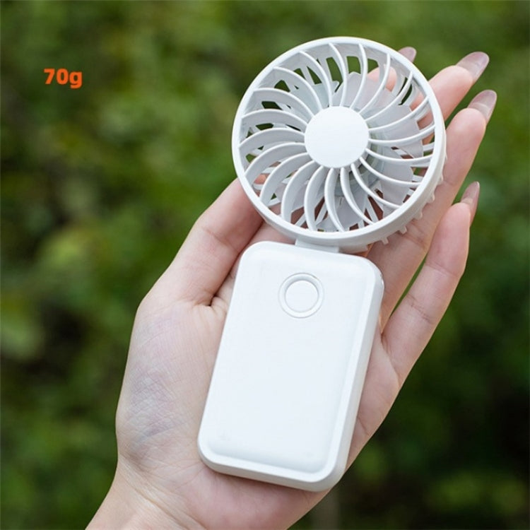 F458 With Neck Rope Summer 3 Speeds Adjustable Foldable Mini Handheld Fan(Orange) - Electric Fans by buy2fix | Online Shopping UK | buy2fix