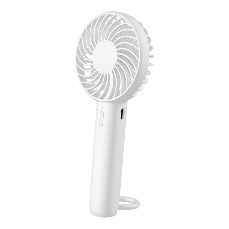 S3 3 Speed Low Noise Hanging Hole Desk Fan Portable Rechargeable Handheld Cooling Fan(White) - Electric Fans by buy2fix | Online Shopping UK | buy2fix