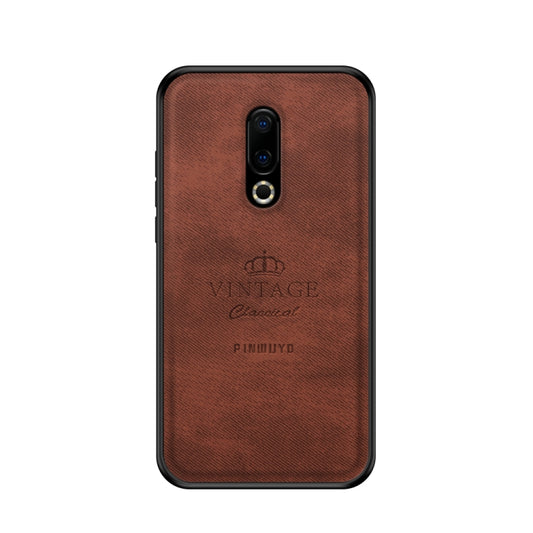 PINWUYO Shockproof Waterproof Full Coverage PC + TPU + Skin Protective Case for Meizu 16 Plus(Brown) - Meizu by PINWUYO | Online Shopping UK | buy2fix