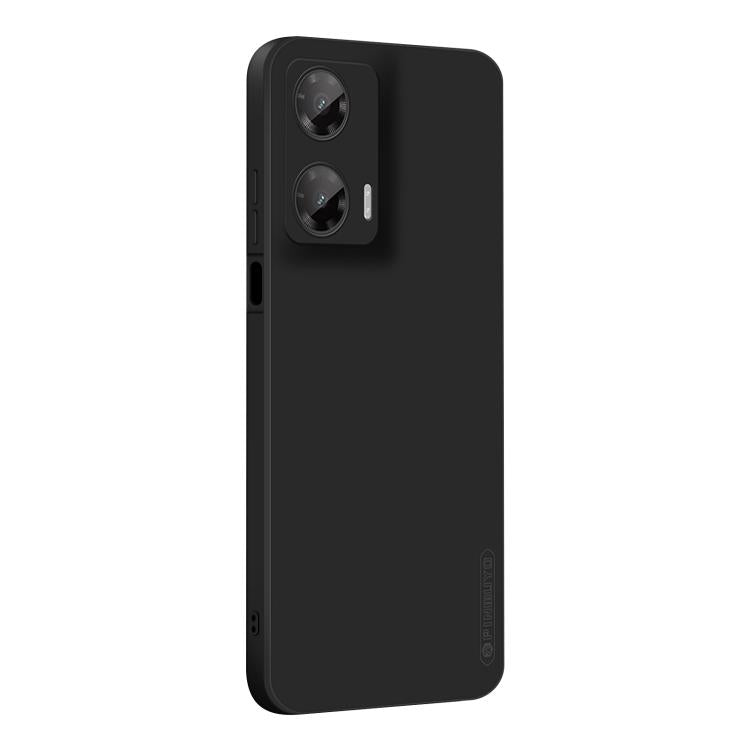 For Motorola Moto G35 PINWUYO Sense Series Liquid Silicone TPU Phone Case(Black) - Motorola Cases by PINWUYO | Online Shopping UK | buy2fix