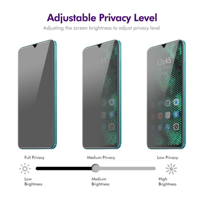 For Tecno Spark Go 2023 2pcs ENKAY Hat-Prince 28 Degree Anti-peeping Privacy Tempered Glass Film - Tecno Tempered Glass by ENKAY | Online Shopping UK | buy2fix