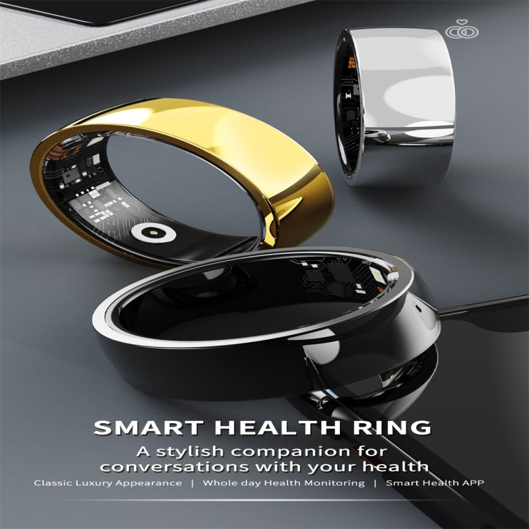 R09M SIZE 22 Smart Ring, Support Health Monitoring / Care For Families(Gold) - Smart Rings / Smart Telephones by buy2fix | Online Shopping UK | buy2fix