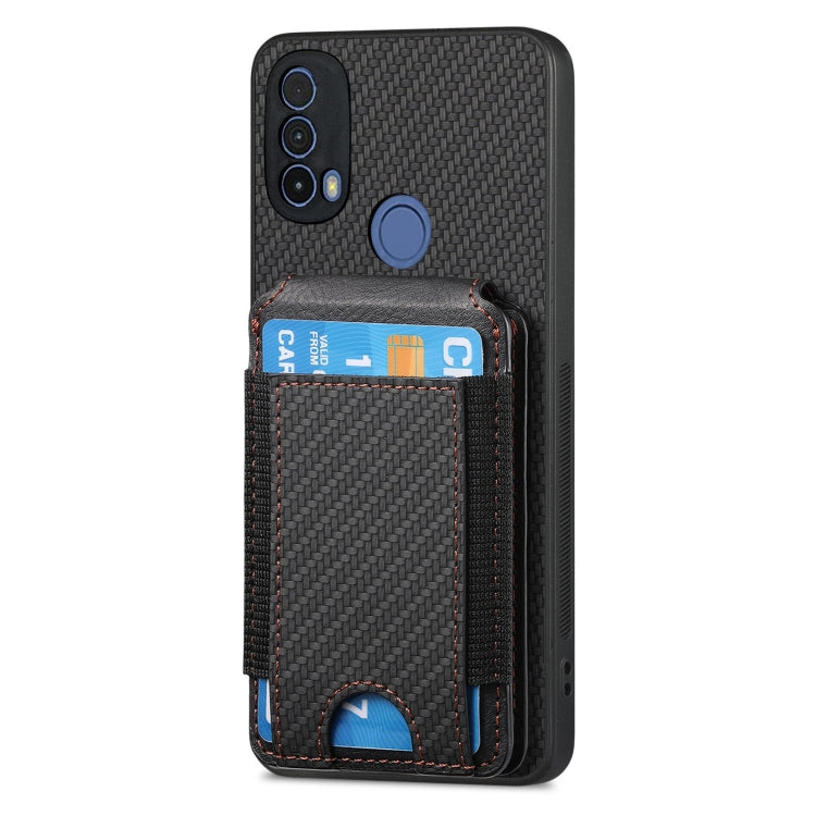 For Motorola Moto G Stylus 5G 2024 Carbon Fiber Vertical Flip Wallet Stand Phone Case(Black) - Motorola Cases by buy2fix | Online Shopping UK | buy2fix