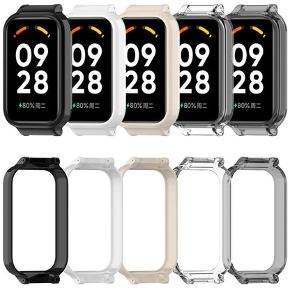 For Redmi Band 2 Half Pack PC Watch Protective Case(Transparent White) - Watch Cases by buy2fix | Online Shopping UK | buy2fix