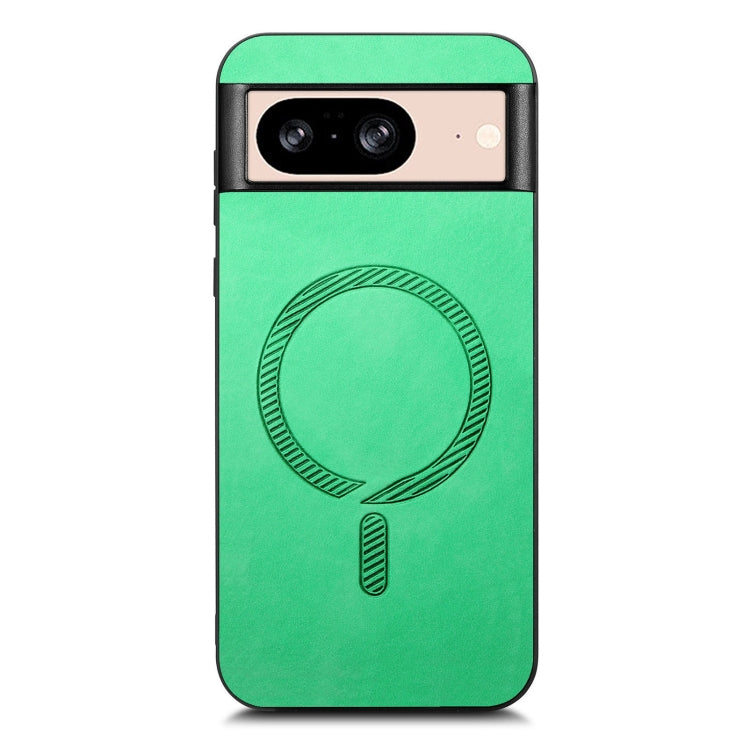 For Google Pixel 9 / 9 Pro Retro Magsafe Magnetic PU Back Cover Phone Case(Green) - Google Cases by buy2fix | Online Shopping UK | buy2fix