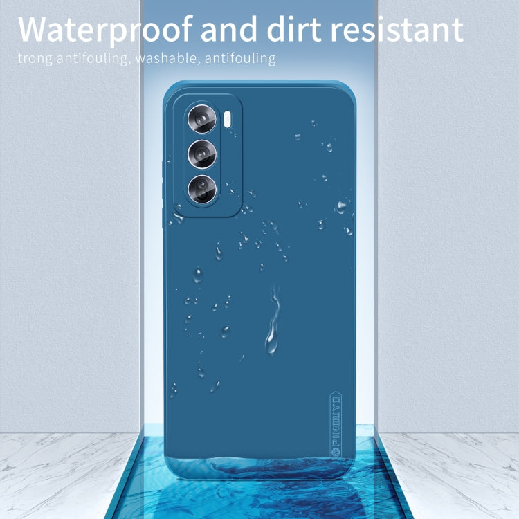 For OPPO Reno12 Pro Global PINWUYO Sense Series Liquid Silicone TPU Phone Case(Green) - Reno12 Pro Cases by PINWUYO | Online Shopping UK | buy2fix