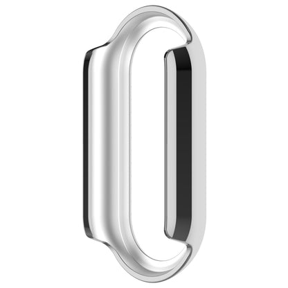 For Xiaomi Smart Band 9 NFC Diamond Half Coverage Hollow PC Watch Protective Case(Silver) - Watch Cases by buy2fix | Online Shopping UK | buy2fix