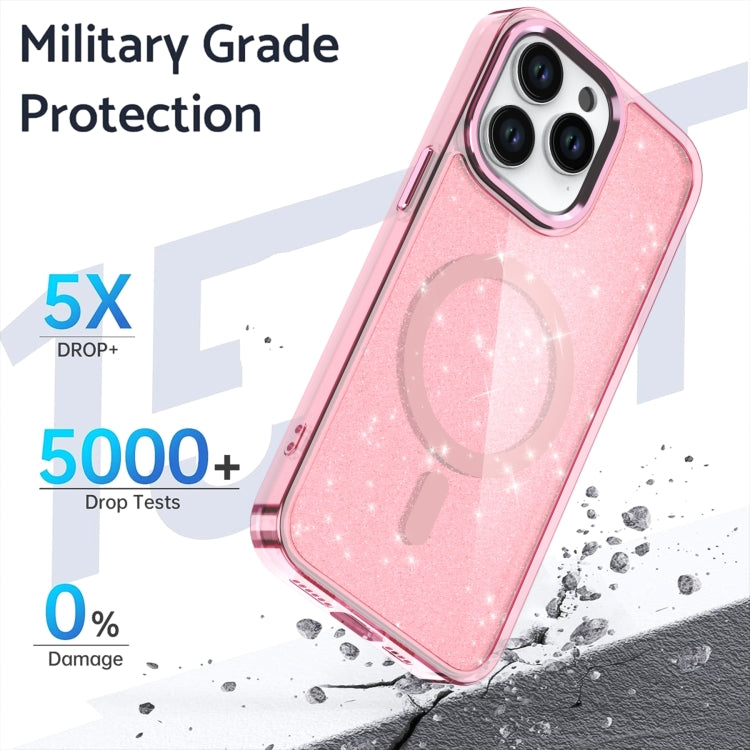 For iPhone 11 Glitter MagSafe Shockproof Phone Case(Grey) - iPhone 11 Cases by buy2fix | Online Shopping UK | buy2fix