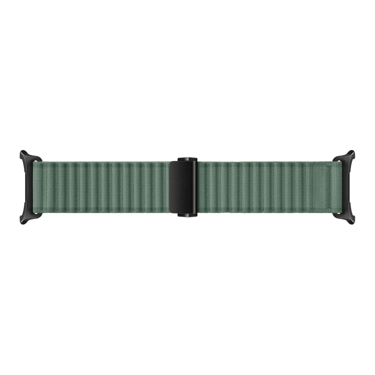 For Apple Watch Ultra 2 49mm Off Road Magnetic Buckle Braided Nylon Watch Band(Army Green) - Watch Bands by buy2fix | Online Shopping UK | buy2fix