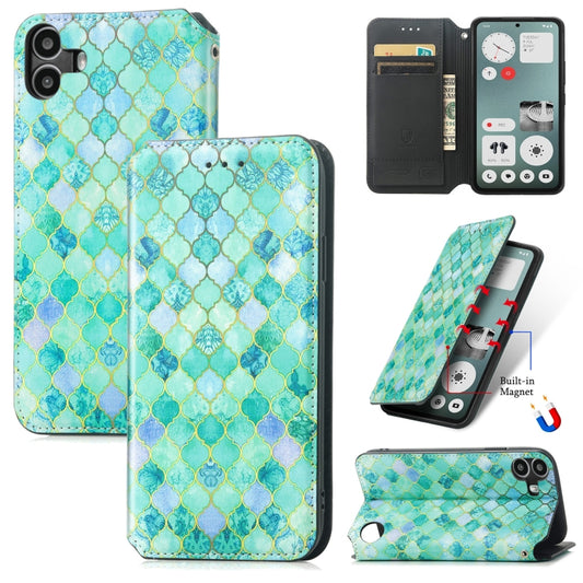 For Nothing CMF Phone 1 CaseNeo Colorful Magnetic Leather Phone Case(Emerald) - More Brand by buy2fix | Online Shopping UK | buy2fix