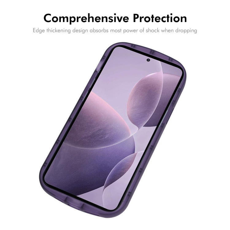 For Redmi K70 Ultra ENKAY Hat-Prince Translucent Matte TPU Phone Case + 9H Big Arc Edge Glass Film(Purple) - Xiaomi Cases by ENKAY | Online Shopping UK | buy2fix