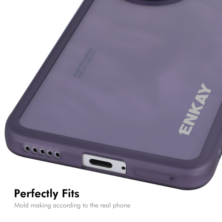 For Honor 200 ENKAY Hat-Prince Translucent Matte TPU Phone Case with Lens Film + 3D Hot Bending Film(White) - Honor Cases by ENKAY | Online Shopping UK | buy2fix