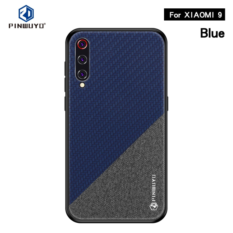 PINWUYO Honors Series Shockproof PC + TPU Protective Case for XIAOMI Mi 9(Blue) - Xiaomi Cases by PINWUYO | Online Shopping UK | buy2fix