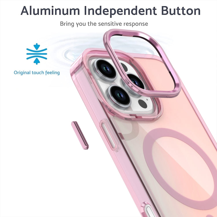 For iPhone 16 Bright Shadow Magsafe Discoloration Phone Case(Purple) - iPhone 16 Cases by buy2fix | Online Shopping UK | buy2fix