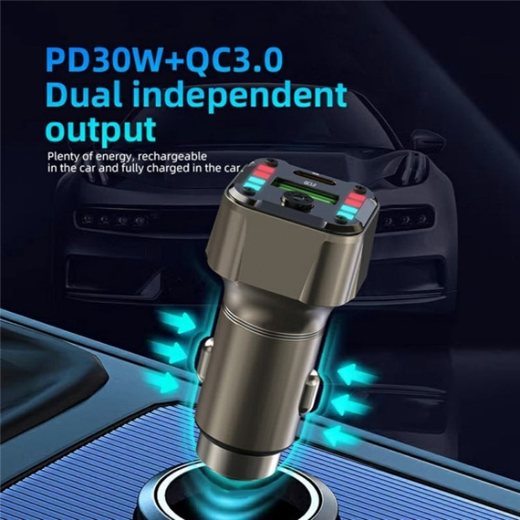 K24 Dual Ports Car Charging Adapter Car Charger PD 30W QC 3.0 Super Charger - Car Charger by buy2fix | Online Shopping UK | buy2fix