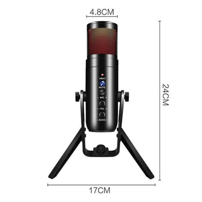 MU900 Max RGB Light E-Sports Gaming Condenser Microphone With Desktop Bracket - Microphone by buy2fix | Online Shopping UK | buy2fix