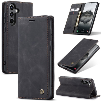 For Samsung Galaxy S24 FE 5G CaseMe 013 Multifunctional Horizontal Flip Leather Phone Case(Black) - Galaxy S24 FE 5G Cases by CaseMe | Online Shopping UK | buy2fix