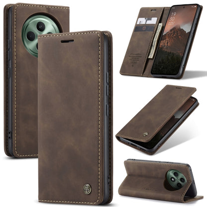 For OPPO Reno12 F /12 FS 5G CaseMe 013 Multifunctional Horizontal Flip Leather Phone Case(Coffee) - Reno12 F Cases by CaseMe | Online Shopping UK | buy2fix