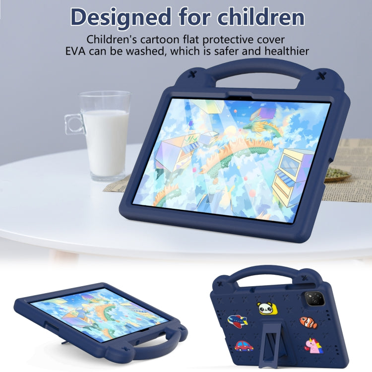 For Infinix Xpad 11 X1101 2024 Handle Kickstand Children EVA Shockproof Tablet Case(Navy Blue) - Others by buy2fix | Online Shopping UK | buy2fix