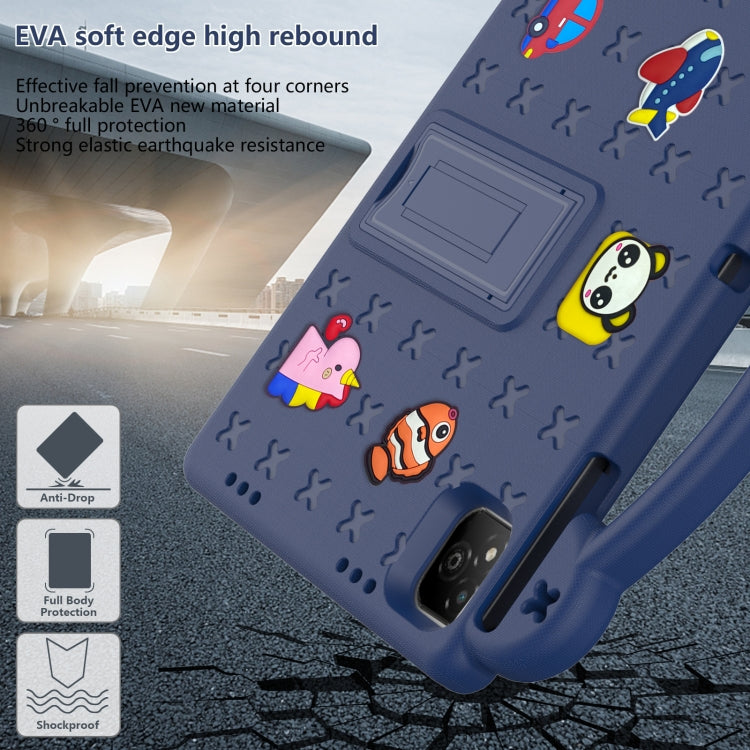 For Infinix Xpad 11 X1101 2024 Handle Kickstand Children EVA Shockproof Tablet Case(Navy Blue) - Others by buy2fix | Online Shopping UK | buy2fix