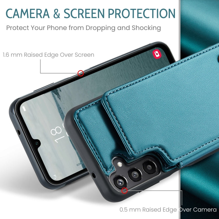 For Samsung Galaxy A16 5G CaseMe C22 Card Slots Holder RFID Anti-theft Phone Case(Green) - Galaxy Phone Cases by CaseMe | Online Shopping UK | buy2fix