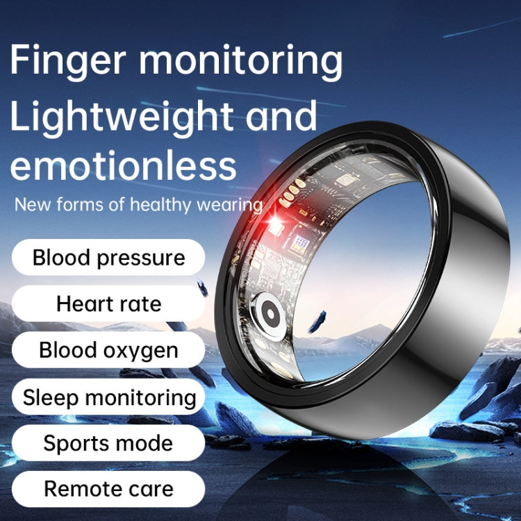 R1000 SIZE 7 Smart Ring, Support Heart Rate / Blood Oxygen / Sleep / Multiple Sports Modes(Black) - Smart Rings / Smart Telephones by buy2fix | Online Shopping UK | buy2fix