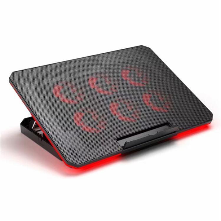 X8 Adjustable Height Notebook Cooler Foldable Laptop Stand 6 ARGB Fans Cooling Pad - Cooling Pads by buy2fix | Online Shopping UK | buy2fix