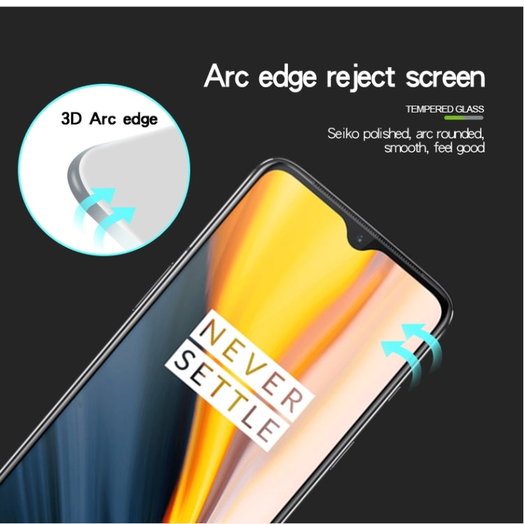 PINWUYO 9H 3D Curved Tempered Glass Film for OnePlus 7(black) - OnePlus Tempered Glass by PINWUYO | Online Shopping UK | buy2fix