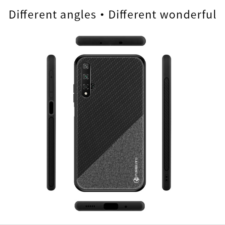 PINWUYO Honors Series Shockproof PC + TPU Protective Case for Huawei Honor 20(Black) - Honor Cases by PINWUYO | Online Shopping UK | buy2fix