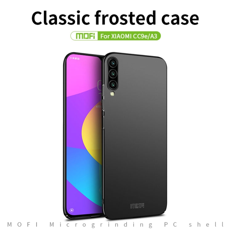 MOFI Frosted PC Ultra-thin Hard Case for Xiaomi CC9e / A3(Black) - Xiaomi Cases by MOFI | Online Shopping UK | buy2fix