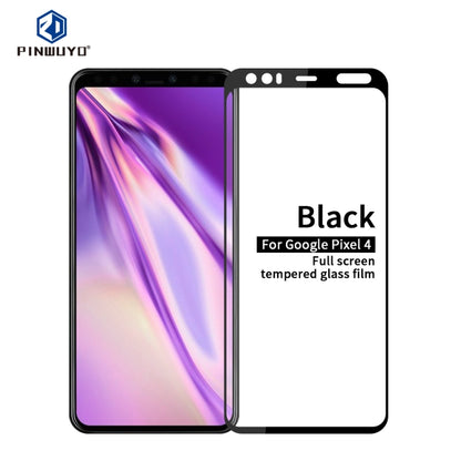 PINWUYO 9H 2.5D Full Screen Tempered Glass Film For Google Pixel 4(Black) - Google Tempered Glass by PINWUYO | Online Shopping UK | buy2fix