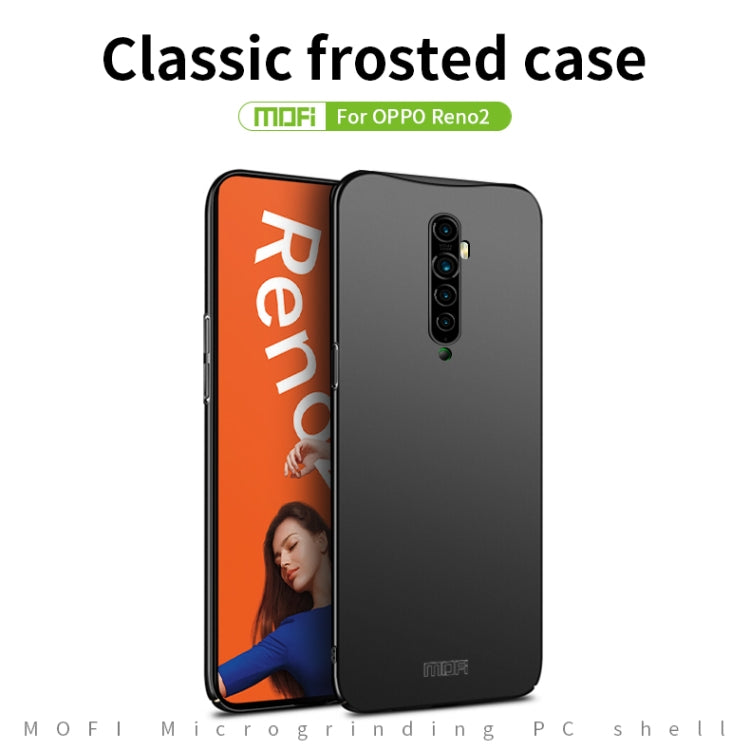 For OPPO Reno2 MOFI Frosted PC Ultra-thin Hard Case(Black) - OPPO Cases by MOFI | Online Shopping UK | buy2fix