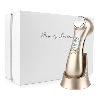 OFY9901  Face Skin EMS Mesotherapy Electroporation RF Radio Frequency Facial LED Photon Skin Care Face Lift Tighten Remove Wrinkle(Gold) - Beauty Instrument by buy2fix | Online Shopping UK | buy2fix