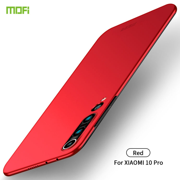 For Xiaomi Mi 10 Pro MOFI Frosted PC Ultra-thin Hard Case(Red) - Xiaomi Cases by MOFI | Online Shopping UK | buy2fix