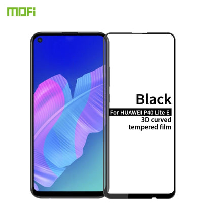 For Huawei P40 Lite E MOFI 9H 3D Explosion-proof Curved Screen Tempered Glass Film(Black) - Huawei Tempered Glass by MOFI | Online Shopping UK | buy2fix