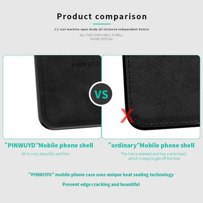For Galaxy A21 PINWUYO Zun Series PC + TPU + Skin Waterproof And Anti-fall All-inclusive Protective Shell(Blue) - Galaxy Phone Cases by PINWUYO | Online Shopping UK | buy2fix